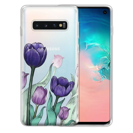 FINCIBO Soft TPU Clear Case Slim Protective Cover for Samsung Galaxy S10 G973 6.1