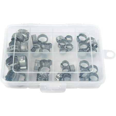 

Oetiker Clamp Assortment Case Oetiker Stepless Ear Clamps Single Ear Hose Clamps (40 Pack (1/4 - 1/2 ) Without Pincers)