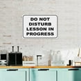 thumbnail image 4 of Do Not Disturb Lesson In Progress Sign 8"x12" - Aluminum Tin Warning for Home Outdoor Garden, High-Visibility Etiquette Decor for School, 4 of 8