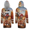 thumbnail image 3 of Thanksgiving Yorkshire Terrier Pilgrim Grateful, Thankful, Blessed Fall Welcome All Over Print 3D Hooded Duffle Toggle Coat Yorkie Dog Lover Gifts - 00021, 3 of 6