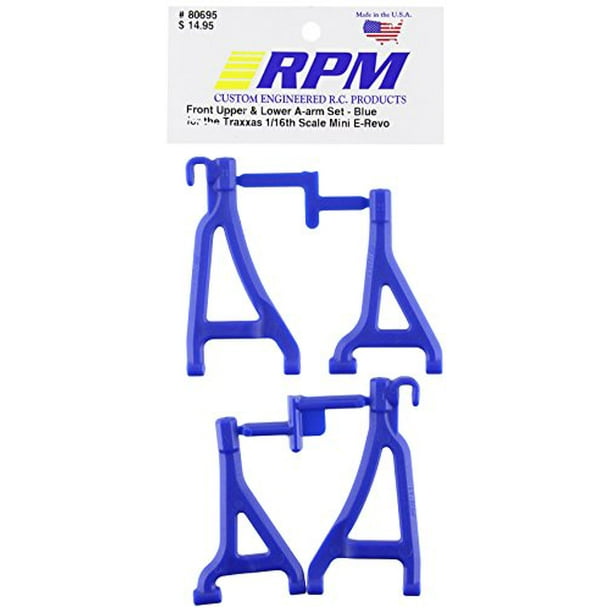 RPM 80695 avant Haut/bas des Bras Bleu 1/16 E-Revo Bleu