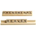 thumbnail image 4 of 4 Pieces Wooden Domino Racks Domino Tiles Holder Organizer Tray Wooden Racks, 4 of 5