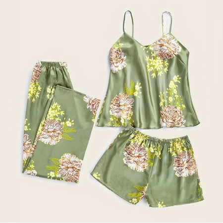 Xdegoge Satin Nightgowns for Women Silk Slip Dress Sleepwear Sexy V Neck Negligee Lingerie Short Nightwear Soft Chemise Nightwear Silk Robe Green Xl Clearance Sales Today Deals Prime Women