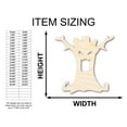 thumbnail image 2 of Unfinished Wood Scary Tree Shape - Craft - up to 46" 3" / 1/4", 2 of 5