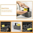 thumbnail image 3 of OUNONA Grey Kitchen Soap Dispenser with Leak-Resistant Pump and Integrated Sponge Holder for Neat and Convenient Counter Storage, 3 of 8