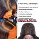 thumbnail image 4 of Peluca en Forma de U Europea y Americana para Mujer, Cabello Largo y Liso, Extensiones de Cabello, 4 of 10