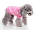 thumbnail image 4 of STGRGFHY Christmas Dog Ribbed Knit Sweater Knitwear Turtleneck Snowflake Kintted Doggie,dog clothes for small dogs,dog sweaters For Sphinx small Cat Dog Sweater York Warm Dog Clothes Pink XXL, 4 of 9