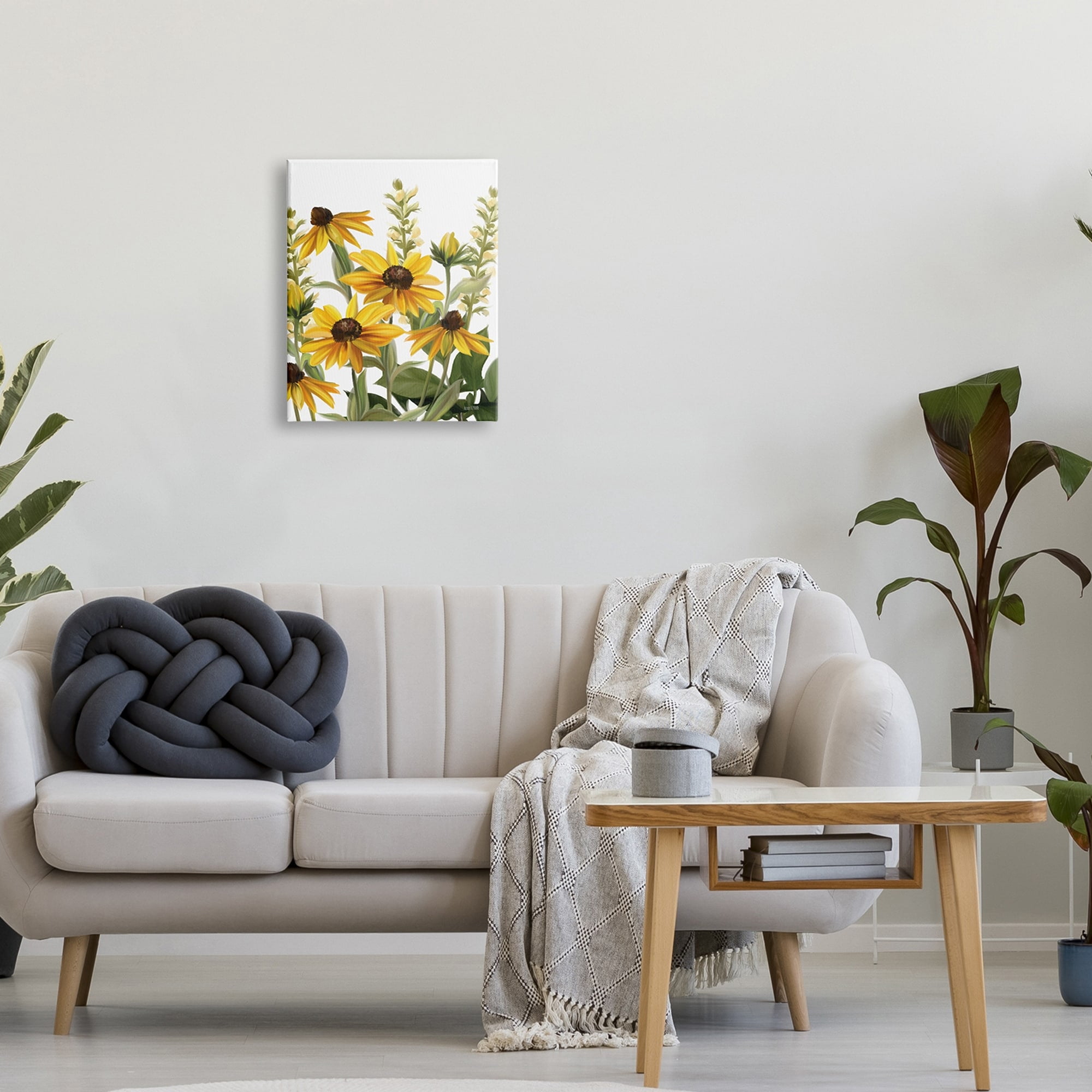 Stupell Industries Wild Yellow Daisies Spring Buds Tall Grass Painting,24 x 30, Design by House Fenway