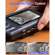 TOMLOV Digital Microscope Handheld Adjustable Focus Coin Microscope 2.4 IPS Screen Magnifying Glass Jewelry Loupe