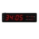 thumbnail image 3 of Reloj despertador digital grande de pared con timbre horario para dormitorio y sala de estar. 33x9x3cm, 3 of 7