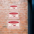 thumbnail image 3 of Classic Framed Plus No Fishing From The Dock Wall or Door Sign | Marina Quayside Signage -Small, 3 of 8