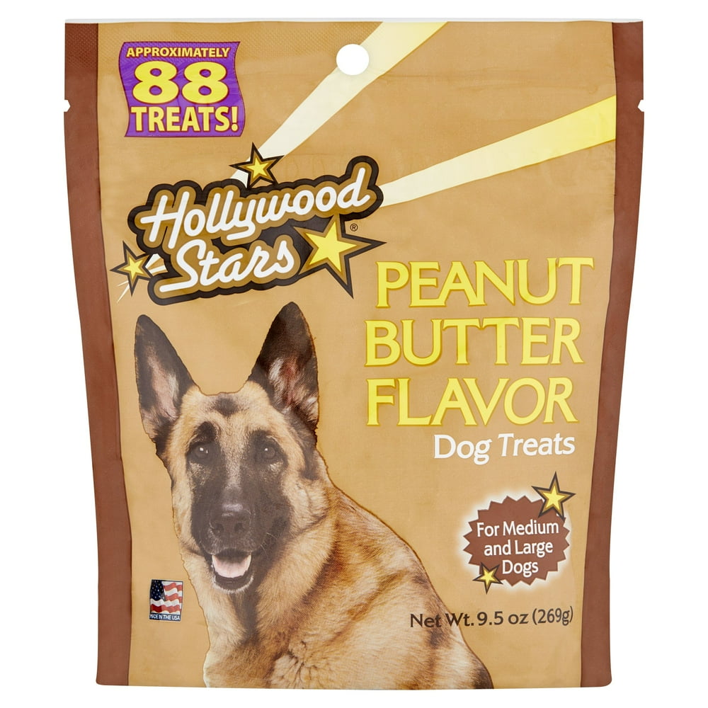 Hollywood Stars Peanut Butter Flavor Dog Treats, 9.5 oz