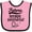 Pink and Black, variant on Inktastic Future Nurse Anesthetist Girls Baby Bib