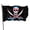 Blue, variant on 4x6 Polyester Jolly-Roger Cross Knife Pirate Flag, Double Sided, 2 Metal Grommets