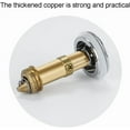 thumbnail image 4 of Bathroom Sink Stopper, Rust-Resistant Bathroom Sink Drain Strainer, Flower Pattern Bounce Sink Plug with Hair Catcher Suitable for 1.18-1.57 Inch Push Basin Pop-Up Drain Filter(Rose Gold), 4 of 8