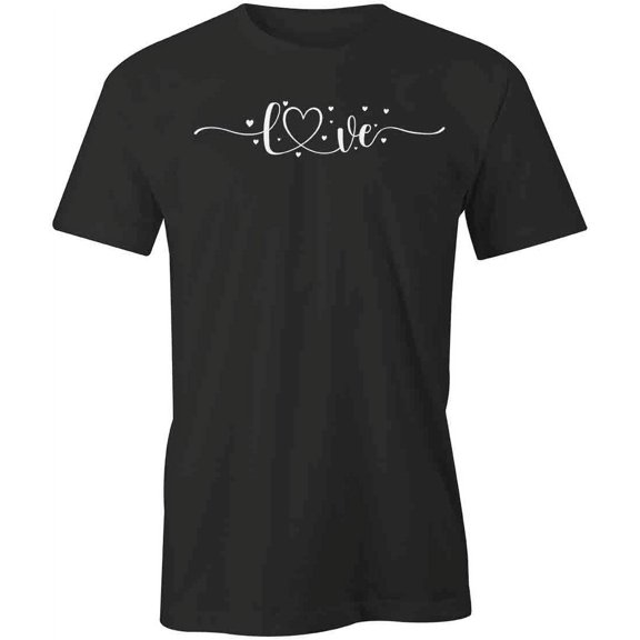 Love T-Shirt | Cute Romance Black Tee Gift