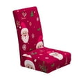 thumbnail image 2 of JMKQLZ Holiday Elastic Dining Chair Slipcover with Festive Print, Universal Fit for Most Chairs, Machine Washable Chair Cover for Easy Care, Seasonal Home Decor, 2 of 6