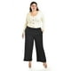thumbnail image 1 of Pantalon de pierna ancha Roman Fashion /Tallas Extras, 9202 (Negro) negro 40, 1 of 7