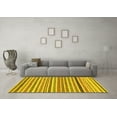 thumbnail image 3 of Ahgly Company Indoor Round Abstract Yellow Modern Area Rugs, 8' Round, 3 of 4