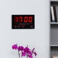 thumbnail image 3 of Reloj de pared Digital moderno con calendario de temperatura interior, regalo de inauguración de la casa, relojes despertadores para escritorio,, 3 of 4
