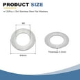 thumbnail image 2 of 120 Pcs Rondelles Plates en Acier Inoxydable 304, M5x9x0.2mm Espaceurs Plats Ultra Fins, 2 of 6