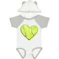 thumbnail image 3 of Inktastic Tennis Ball in Heart Boys or Girls Baby Bodysuit, 3 of 5