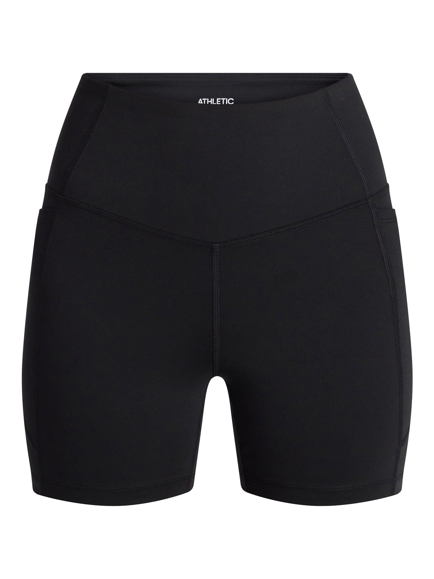 Athletic Works Women's High Rise Bike Shorts, 5" Inseam, Size XS-XXXL