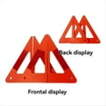 thumbnail image 4 of Portable Car Auto Reflective Traffic Warning Sign Triangle Foldable Solid Standing Tripod Road Emergency Standby, 4 of 8