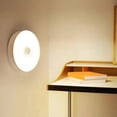 thumbnail image 4 of Lámpara de Pared LED Inalámbrica Redonda con Sensor de Movimiento y Carga USB para Dormitorio, Escalera, Armario, Etc., 4 of 5