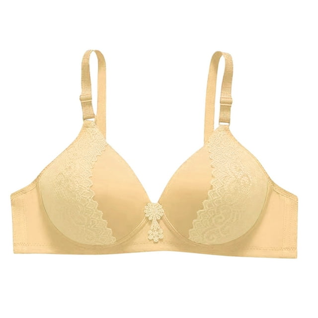 Clearance Sale 2025 Bra Womens Soft Ventilate Daily Comfort Wireless Gather Together Jacquard Weave Bra