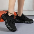 thumbnail image 4 of IUJSOY Womens Slip on Sock Shoes Platform Fashion Sneakers Soft Sole Cushioning Walking Shoes, 4 of 9