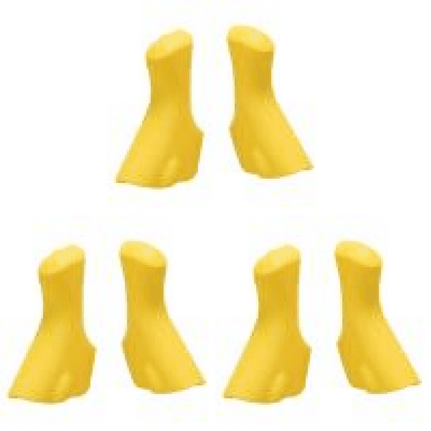 Funda de silicona para palanca de cambios de bicicleta de carretera para SHIMANO 4700/5800/6800 (Amarillo)