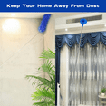 thumbnail image 5 of 8PCS Microfiber Duster with Detachable Extension Pole(Stainless Steel) 30-100" Duster Cleaning Kit for Cleaning Fan Cobweb, Washable Lightweight Duster for Ceiling Fan Webs, Blinds, 5 of 10
