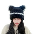 thumbnail image 2 of Babysbule Hats for Women Winter Women's Winter Cute Plush Warm Ear Protection Hat, 2 of 6