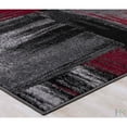 thumbnail image 5 of HR HANDCRAFT RUGS HR Lava, Grey, Silver, Black, Abstract Contemporary Design Brush Pattern Rug 5' x 7', 5 of 5