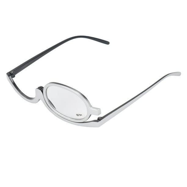 Magnifying Makeup Glasses Makeup Reading Glasses Comfortable Wear Single Flip Up Lens For Makeup 4.00