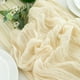 thumbnail image 3 of Camino de mesa beige CHAO 90 x 300 cm para bodas y cumpleaños, 3 of 5
