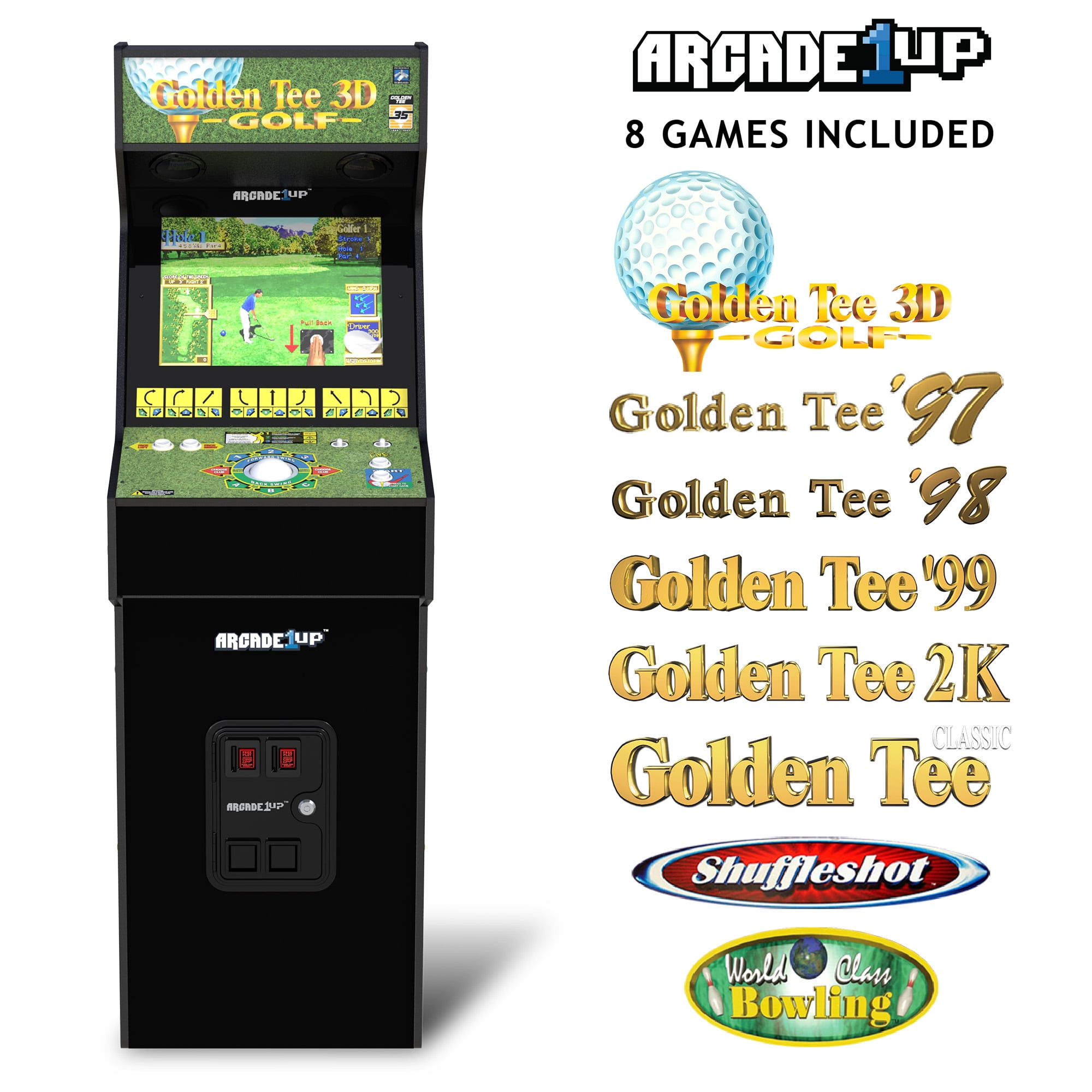 Arcade1Up Golden Tee 3D 35th Anniversary Deluxe Arcade Machine