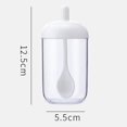 thumbnail image 2 of Tarro Plástico para Condimentos Especias Pimienta Botella Condimentos Con Cuchara (Blanco), 2 of 9