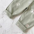 thumbnail image 7 of mgoYE Baby Girl Overalls Romper with White Floral Embroidery, Suspender Jumpsuit Pants Clothing Outfit for Toddlers, 7 of 7