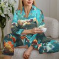 thumbnail image 6 of Bingfone Womens Pajama Sets Underwater Swimming Guinea Pig Print,Long Sleeve Loungewear Pajamas Set-XX-Large, 6 of 8