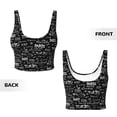 thumbnail image 5 of Lsque Travel The World Printed Women'S Sports Bra, Compression, Moisture Wicking, High-Impact Sports Bra For Women,Supportive sports bra-Medium, 5 of 9