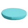 thumbnail image 1 of Housse pour Ottoman Rond Coussins en Résine 6 Pouces d'Épaisseur en Aruba Turquoise, 1 of 3