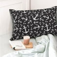 thumbnail image 4 of Yiaed Anchors Print Brushed Microfiber Envelope Pillowcases, Standard,Envelope Closure Pillow Cases(No pillow core)-14"x20", 4 of 6