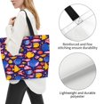 thumbnail image 3 of Honeii Cute Flat Hand Drawn Fishes Print Tote Bag for Women, Foldable Tote Bag Large Shoulder Bag Top Handle Handbag for Travel, Work, 3 of 8