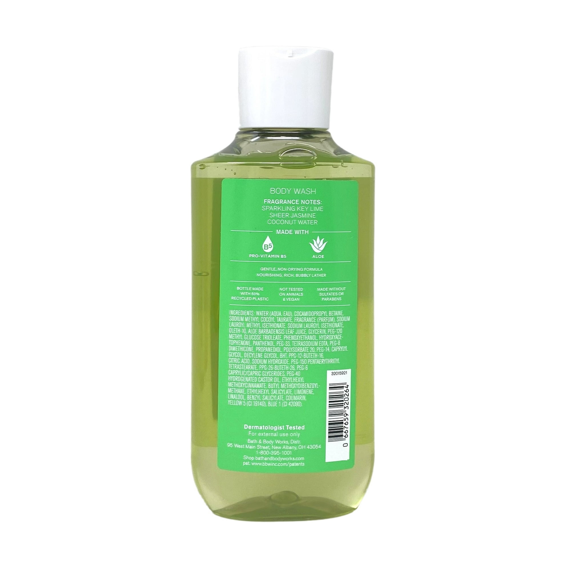 Bath & Body Works Coconut Lime Verbena 2 Pack Body Wash Set - Full Size