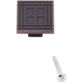 thumbnail image 3 of Pomo cuadrado Stone Harbor Hardware, bronce vintage, 3,2 cm, 3 of 4