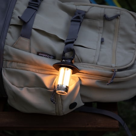 OZARK TRAIL 250-LUMEN ELECTRIC CAMPING LANTERN, RECHARGEABLE MINI FILAMENT LANTERN AND FLASHLIGHT