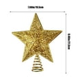thumbnail image 3 of Christmas Tree topper, Star Tree topper, Christmas Tree topper Star with Lights for Xmas Tree Decor, Metal Christmas Tree topper for Indoor Outdoor Holiday Decorations, 3 of 7