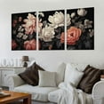 thumbnail image 2 of COMIO  Large Wall Art Flowers Canvas Prints Home Decor Colorful Botanical Picture Bedroom Decor Aesthetic Paintings for Living Room Bathroom Office Decor 12''x16''X3 Panels, 2 of 4